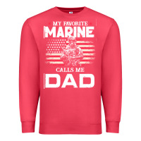 Cardinal my favorite marine calls me dad t  shirt father's day flag my favorite Premium Sweatshirt - linhVisuals