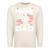 Sandshell my favorite marine calls me dad t  shirt father's day flag my favorite Premium Sweatshirt - linhVisuals