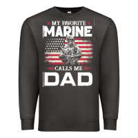 Smoke my favorite marine calls me dad t  shirt father's day flag my favorite Premium Sweatshirt - linhVisuals