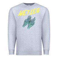 Heather Grey wetleg merch Premium Sweatshirt - linhVisuals