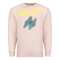 Pale Pink wetleg merch Premium Sweatshirt - linhVisuals