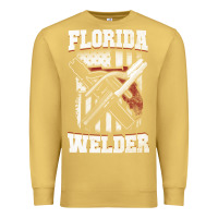 Antique Gold welding longsleeves t shirt florida fl american welder gifts Premium Sweatshirt - linhVisuals
