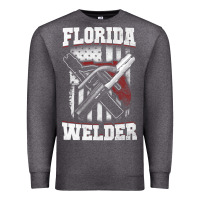 Charcoal Heather welding longsleeves t shirt florida fl american welder gifts Premium Sweatshirt - linhVisuals