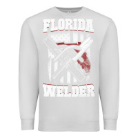 Dove Grey welding longsleeves t shirt florida fl american welder gifts Premium Sweatshirt - linhVisuals