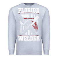 Heather Grey welding longsleeves t shirt florida fl american welder gifts Premium Sweatshirt - linhVisuals