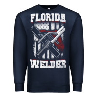 Navy welding longsleeves t shirt florida fl american welder gifts Premium Sweatshirt - linhVisuals