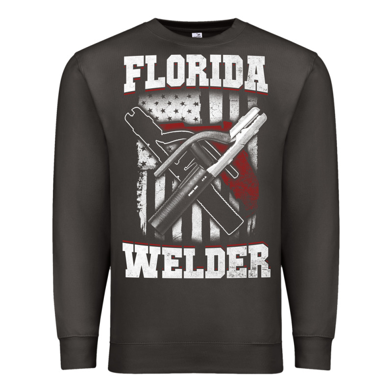 Welding Longsleeves T Shirt Florida Fl American Welder Gifts Premium Sweatshirt by linhVisuals | Teevron