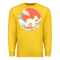 Lemon bedlington terrier t  shirt bedlington terrier gifts   ocean waves sur Premium Sweatshirt - linhVisuals