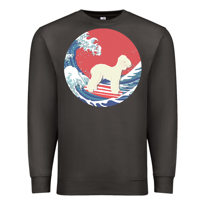 Bedlington Terrier T  Shirt Bedlington Terrier Gifts   Ocean Waves Sur Premium Sweatshirt by linhVisuals | Teevron