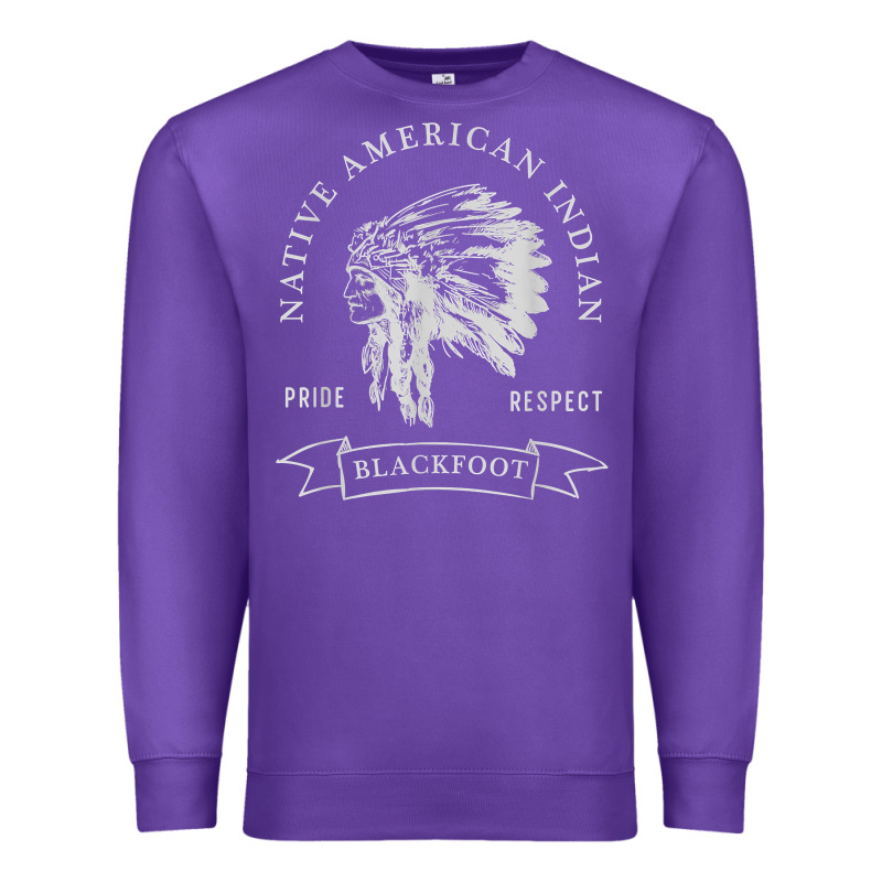 Blackfoot Tribe Native American Indian Pride Respect Darker T Shirt Premium Sweatshirt by linhVisuals | Teevron