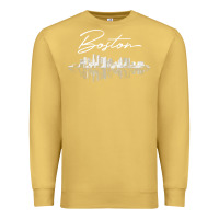 Antique Gold boston skyline t shirt for women, men, girls & boys Premium Sweatshirt - linhVisuals