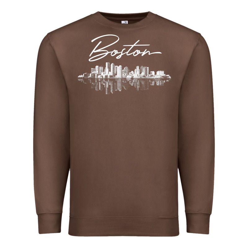 Boston Skyline T Shirt For Women, Men, Girls & Boys Premium Sweatshirt by linhVisuals | Teevron