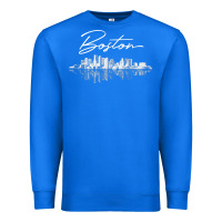 True Royal boston skyline t shirt for women, men, girls & boys Premium Sweatshirt - linhVisuals