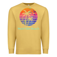 Antique Gold west palm beach tropical t shirt for family vacations Premium Sweatshirt - linhVisuals