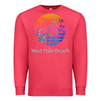 Cardinal west palm beach tropical t shirt for family vacations Premium Sweatshirt - linhVisuals