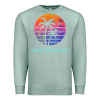 Seafoam west palm beach tropical t shirt for family vacations Premium Sweatshirt - linhVisuals