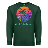 Sports Green west palm beach tropical t shirt for family vacations Premium Sweatshirt - linhVisuals