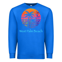 True Royal west palm beach tropical t shirt for family vacations Premium Sweatshirt - linhVisuals