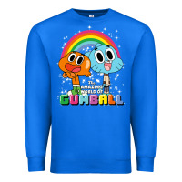 True Royal cn the amazing world of gumball & darwin rainbow portrait pullover hoo Premium Sweatshirt - linhVisuals