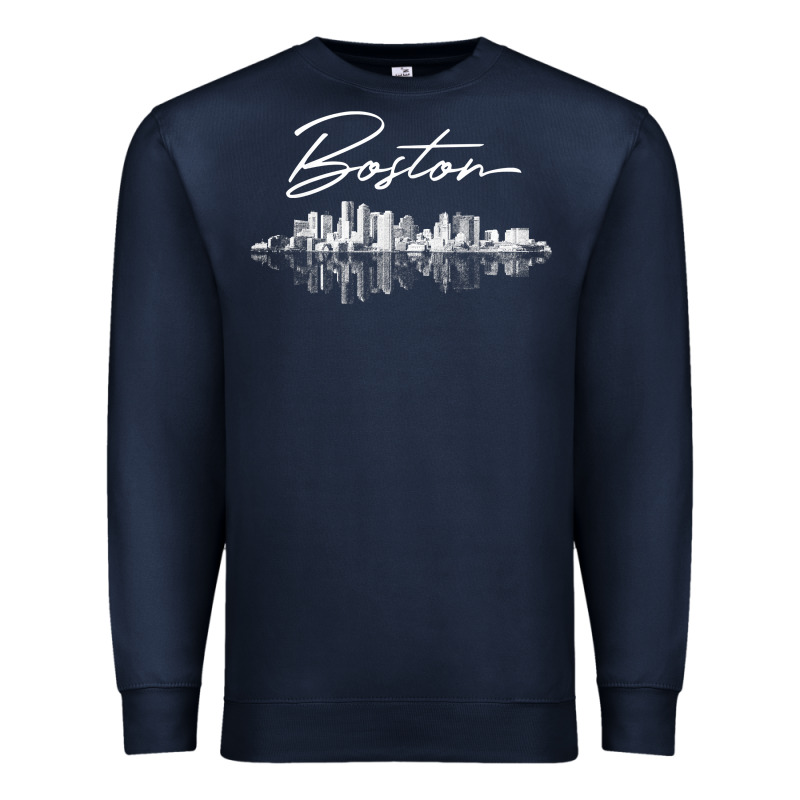 Boston Skyline T Shirt For Women, Men, Girls & Boys Premium Sweatshirt by linhVisuals | Teevron
