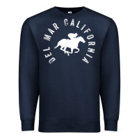 Navy del mar california horse racing t shirt Premium Sweatshirt - linhVisuals