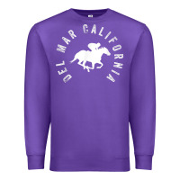 Purple del mar california horse racing t shirt Premium Sweatshirt - linhVisuals
