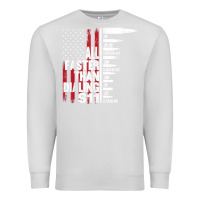 Dove Grey all faster than dialing 911 american flag gun lover for men t shirt Premium Sweatshirt - linhVisuals