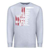 Heather Grey all faster than dialing 911 american flag gun lover for men t shirt Premium Sweatshirt - linhVisuals