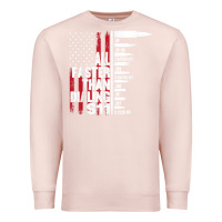 Pale Pink all faster than dialing 911 american flag gun lover for men t shirt Premium Sweatshirt - linhVisuals