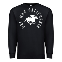 Black del mar california horse racing t shirt Premium Sweatshirt - linhVisuals