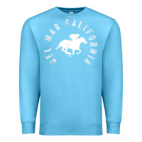 Ocean Blue del mar california horse racing t shirt Premium Sweatshirt - linhVisuals