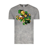 Cloud Rock texas map st patrick's day Vintage Tee - FaDigitalArtStudio