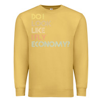 Antique Gold do i look like i fly economy   funny vintage retro premium t shirt Premium Sweatshirt - linhVisuals