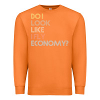 Carrot do i look like i fly economy   funny vintage retro premium t shirt Premium Sweatshirt - linhVisuals