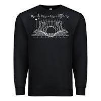 Black einstein’s field equations science geek gift idea math lover t shirt Premium Sweatshirt - linhVisuals