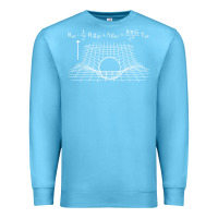 Ocean Blue einstein’s field equations science geek gift idea math lover t shirt Premium Sweatshirt - linhVisuals