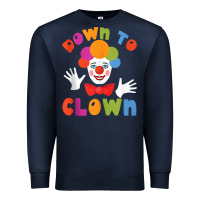 Navy down to clown funny circus tank top Premium Sweatshirt - linhVisuals
