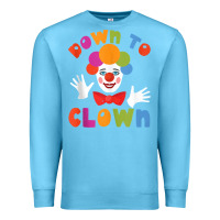 Ocean Blue down to clown funny circus tank top Premium Sweatshirt - linhVisuals