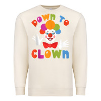 Sandshell down to clown funny circus tank top Premium Sweatshirt - linhVisuals