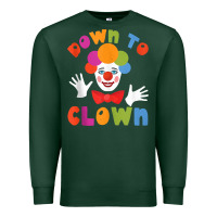 Sports Green down to clown funny circus tank top Premium Sweatshirt - linhVisuals