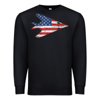 Black f 117 stealth nighthawk aircraft american flag f117 t shirt Premium Sweatshirt - linhVisuals