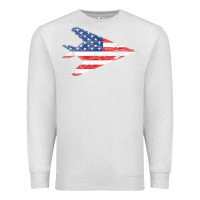 Oatmeal Heather f 117 stealth nighthawk aircraft american flag f117 t shirt Premium Sweatshirt - linhVisuals