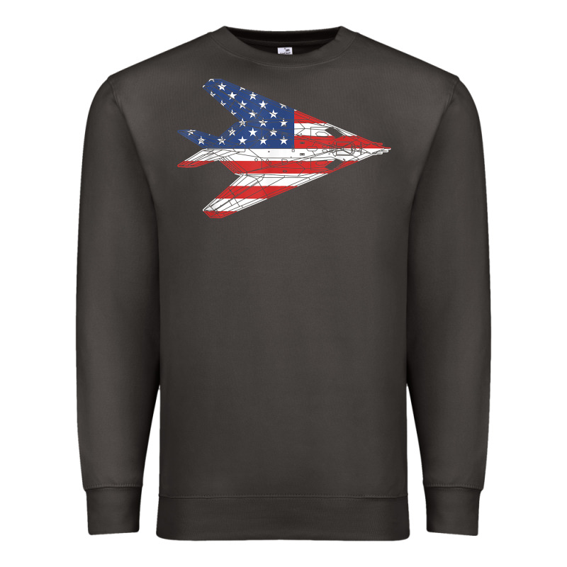 F 117 Stealth Nighthawk Aircraft American Flag F117 T Shirt Premium Sweatshirt by linhVisuals | Teevron
