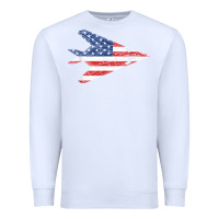 White f 117 stealth nighthawk aircraft american flag f117 t shirt Premium Sweatshirt - linhVisuals