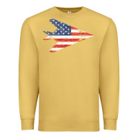 Antique Gold f 117 stealth nighthawk aircraft american flag f117 t shirt Premium Sweatshirt - linhVisuals