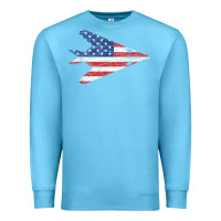 Ocean Blue f 117 stealth nighthawk aircraft american flag f117 t shirt Premium Sweatshirt - linhVisuals