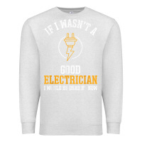 Oatmeal Heather electrician gifts for men & funny electrical design t shirt Premium Sweatshirt - linhVisuals