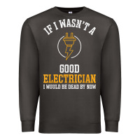 Smoke electrician gifts for men & funny electrical design t shirt Premium Sweatshirt - linhVisuals