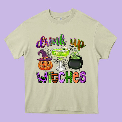 Drink Up Witches Heavy Core Tee Designed By Cowgirlartshop
