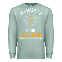 Seafoam electrician gifts for men & funny electrical design t shirt Premium Sweatshirt - linhVisuals